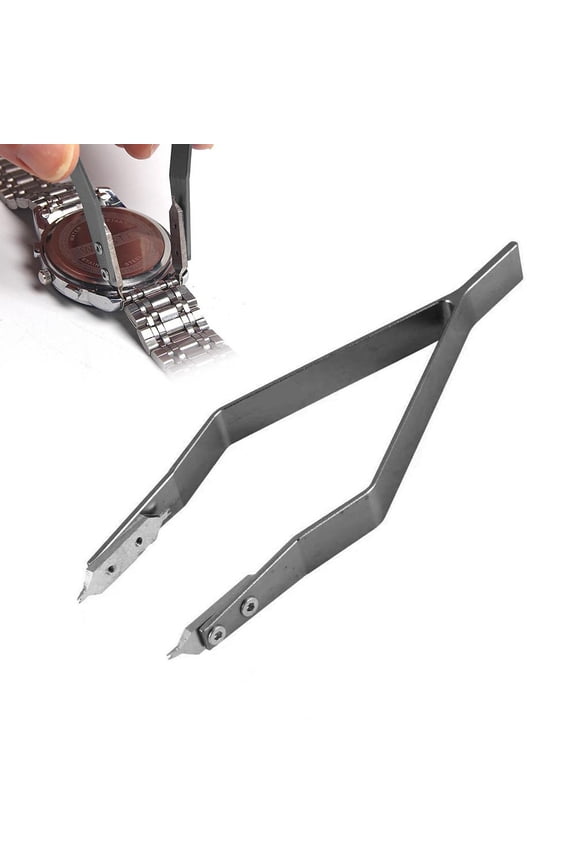 Alloy Steel V Shaped Watch Spring Bar Tweezers for Effortless Watch Repair, Ideal for Watchmakers and Repairers