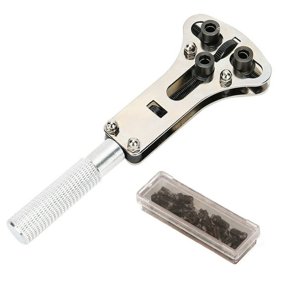 Alloy Steel Watch Back Remover Tool Adjustable Screw Watch Back Case Opener Cover Remover Repair Tool Set or Watch Repair