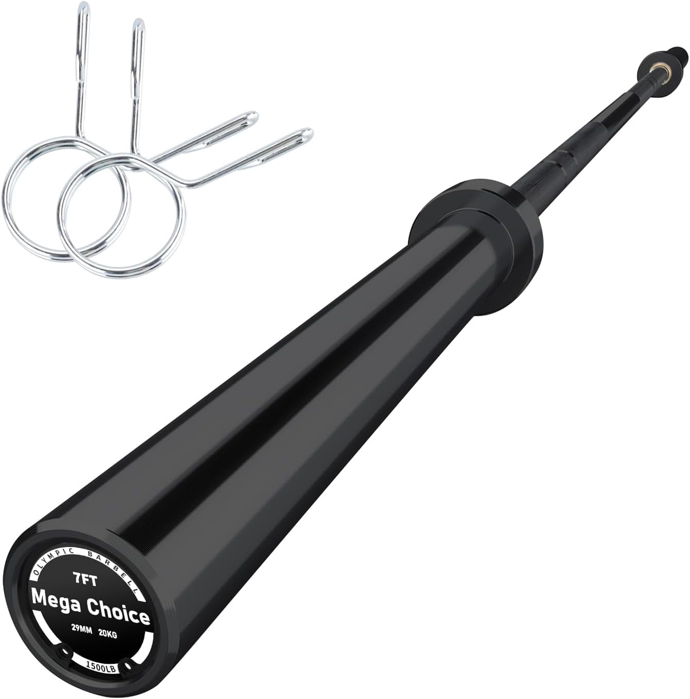 Alloy Steel Weightlifting Bar Knurled Grip Smooth Rotation Home Gym Strength Training Bar