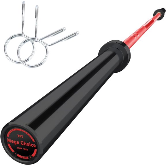 Alloy Steel Weightlifting Bar Knurled Grip Smooth Rotation Home Gym Strength Training Bar