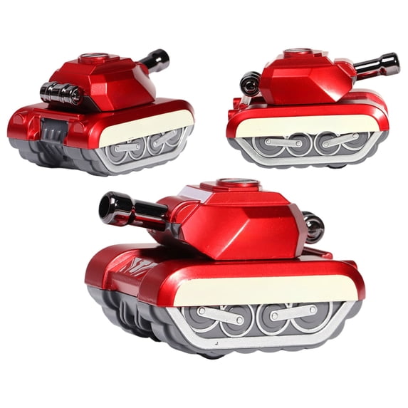 Alloy Tank Model, Military Tank Toy with Rotating Turret, Die-Cast Collectible Tank for Boy, Miniature Vehicle Ornament in Display Box, Cool Kids Gift for Play and Desk Decoration