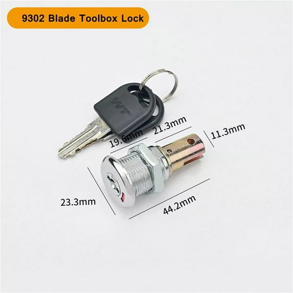 Alloy Toolbox Lock Cabinet Insert Linkage Drawer Lock 180° Rotation Unlocking