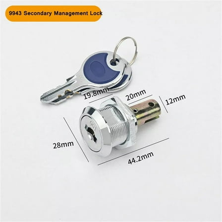 Alloy Toolbox Lock With Two Keys And 180 Degree Rotation For Secure Access
