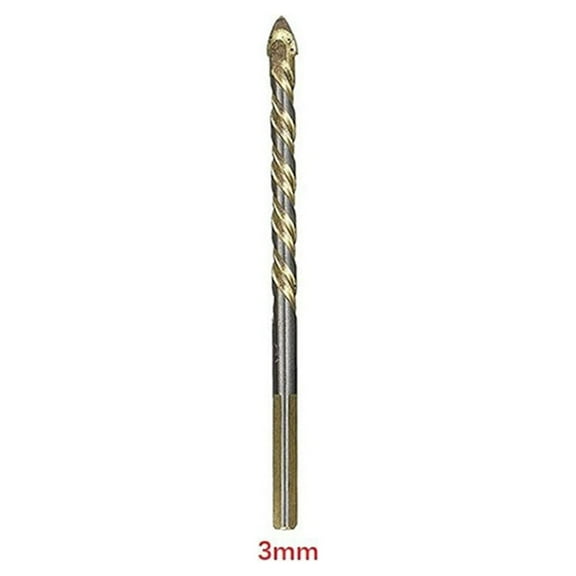 Alloy Triangle Drill Bit for Porcelain Tile Concrete Brick Glass Hole Punch 3Mm