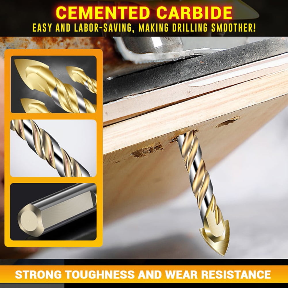 Alloy Triangle Drill Bit for Porcelain Tile Concrete Brick Glass Hole ...