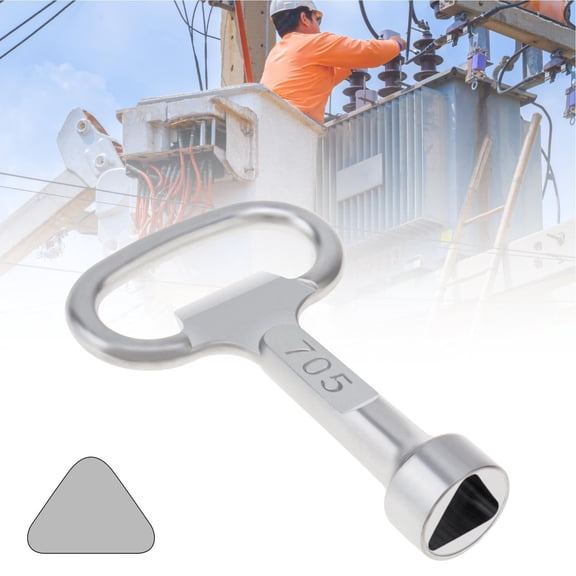 Alloy Triangular Socket Key, MultiPurpose Triangle Wrench Tool, Portable Utility Key For Elevator Door, Electrical Cabinet, Water Valve And Meter Box Maintenance