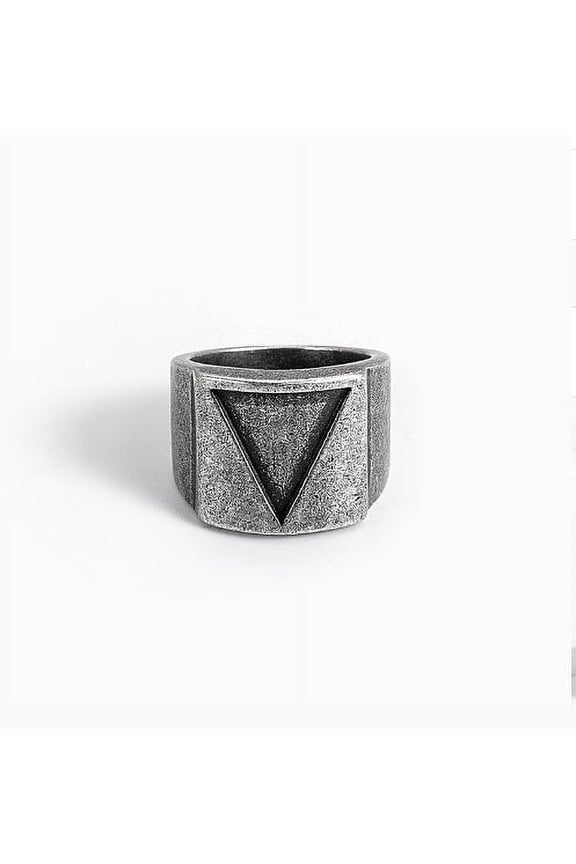 Alloy Viking Triangle Ring Retro Hammer Retro Punk Jewelry Finger Men's Love Jewelry