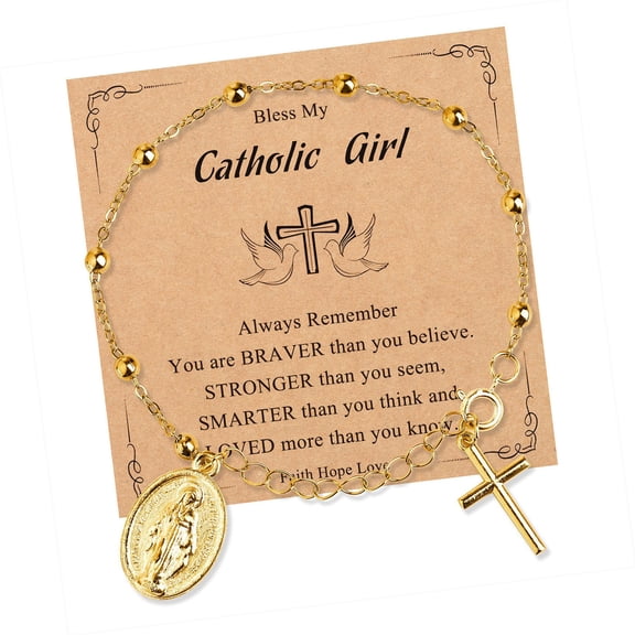 Alloy Virgin Marys Rosary With Charm For Daily Spiritual Wear