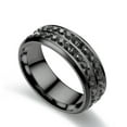 TIERPOP Fashion Couple Black Zircon Rings Black Rings Engagement Rings