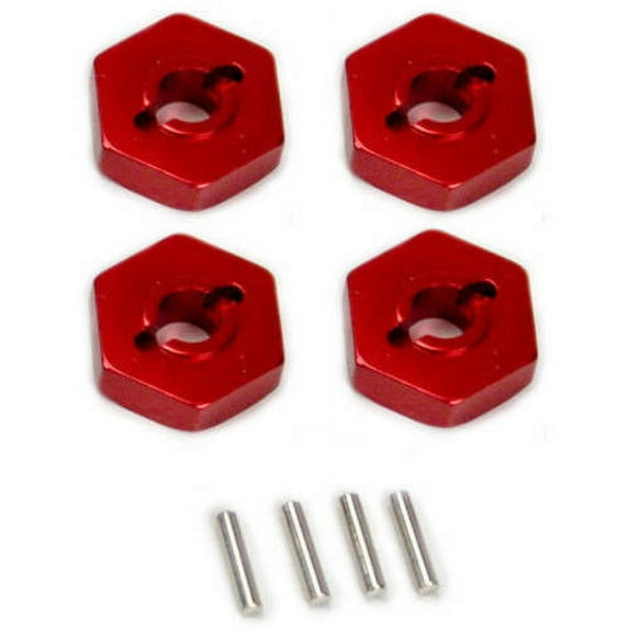 Alloy Wheel Hex Adaptor for Traxxas Boss 302 Ford Mustang 1:16, Red