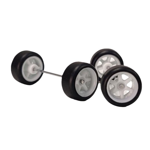 Alloy Wheels With Rubber Tires Scale Model Wheel Accessories Suitable For Model Building And Display