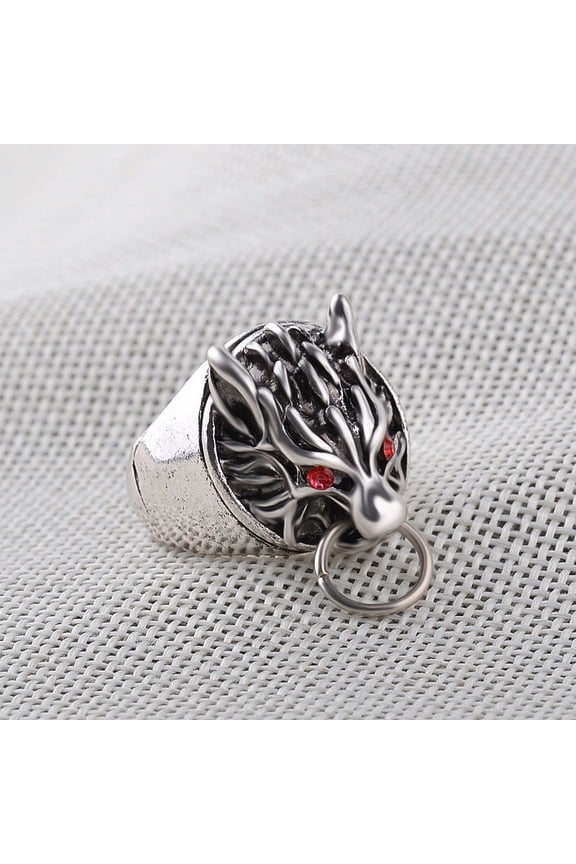 Wolf Head Ring Animal Inspired Fashion Statement Jewelry for Men and Women Unique Design Alloy Ring Fashion Jewelry