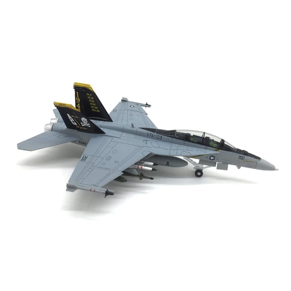 Alloy and Plastic F/A-18B Fighter Aircraft Model for Collectors and Enthusiasts, Display Stand