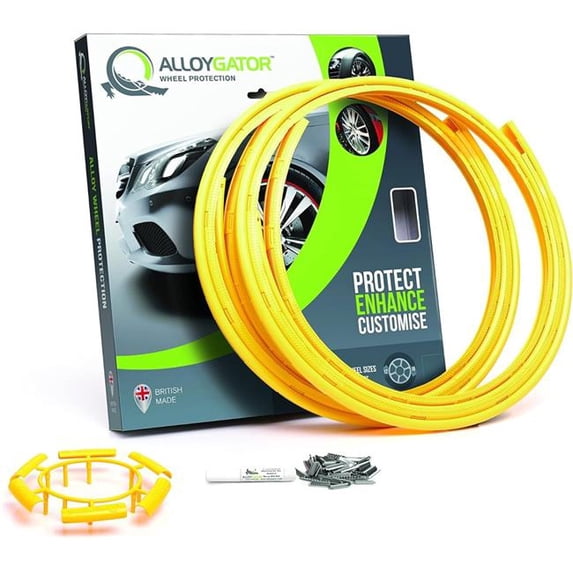 AlloyGator K4YLLWINT Inter Series Wheel Protectors, Yellow - Set of 4