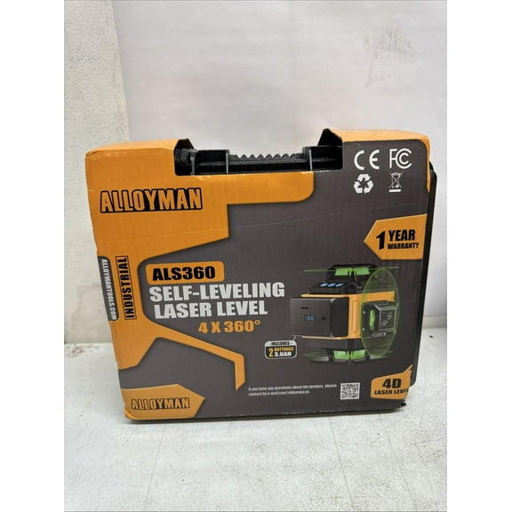 Alloyman 16 Line Laser Level, Self Leveling 4x360 Green Laser Level