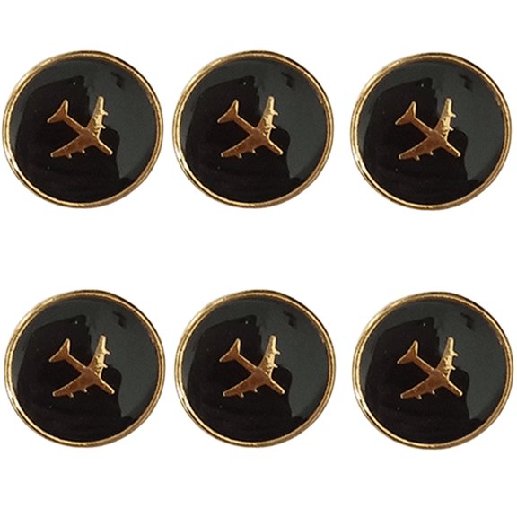 Alloys Clothing Buttons Elegant Styles Uniform Buttons Jackets and Pants Buttons for Airline Employees