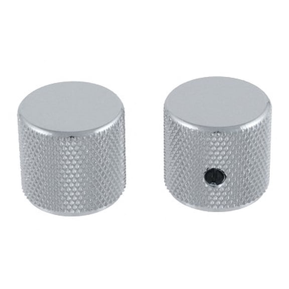 Allparts Chrome Barrel Knobs