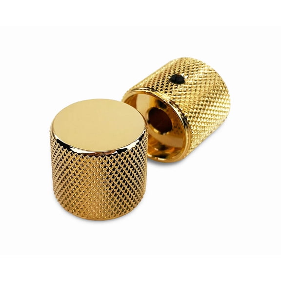 Allparts MK-0115-002 Gold Barrel Knobs, Pack of 2