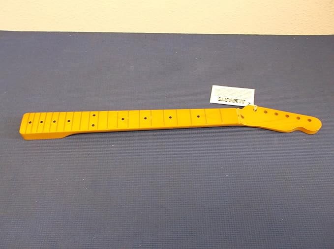 Allparts, Neck for Tele 1 Piece Maple Replacement and Small Parts for Electric Guitar (TMNF-FAT)