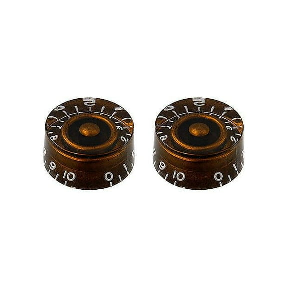 Allparts PK-0130 Set of 2 Vintage-style Speed Knobs, Chocolate
