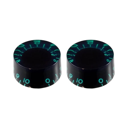Allparts PK-0134 Set of 2 Vintage-style Tinted Speed Knobs, Green tint