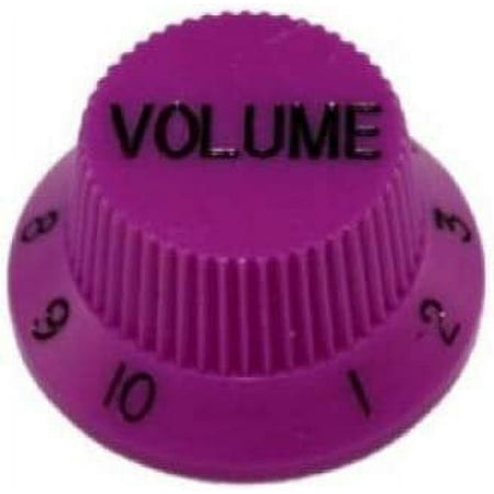 Allparts PK-0154 Set of 2 Plastic Volume Knobs for Stratocaster, Purple
