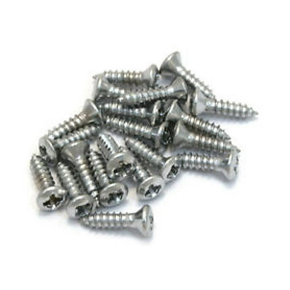 Allparts Pack of 20 Stainless Steel Pickguard Screws