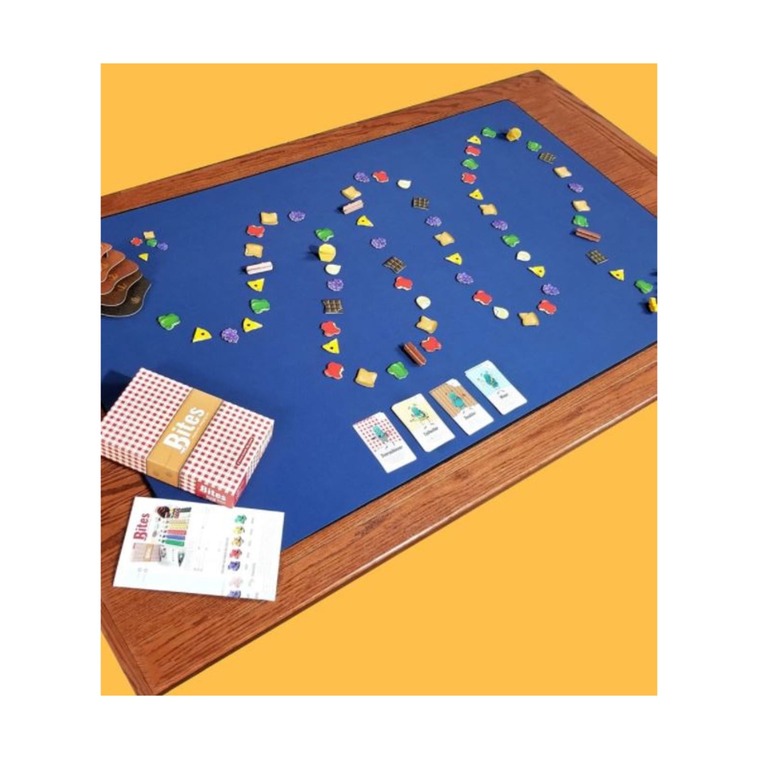 Large Blue Water-Resistant Board Game Playmat with Carrying Case