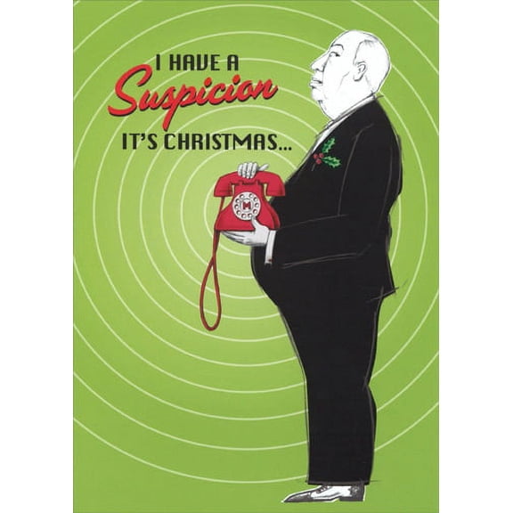 Allport Editions Dial M for Merry Funny Christmas Card (1 card/1 envelope)