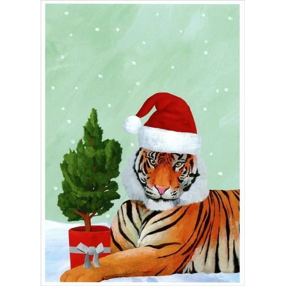 Allport Editions Tiger: Scott Church Christmas Card (1 card/1 envelope)