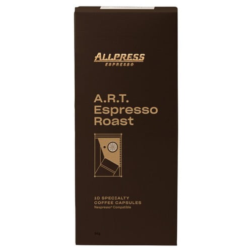 Allpress Espresso - A.R.T Espresso Roast Specialty Coffee Capsules, 10 pods per pack, British Import (Pack of 3)