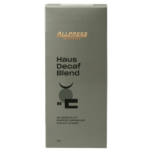Allpress Espresso - Haus Decaf Blend Specialty Coffee Capsules, 10 pods per pack, British Import (Pack of 3)