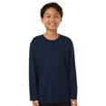 thumbnail image 1 of Allpro Youth Pro-Lock Performance Long Sleeve T-Shirt 100% Polyester Moisture Wicking Tee (Navy, L), 1 of 7