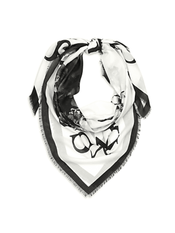 Skull Printed Large Square Scarf