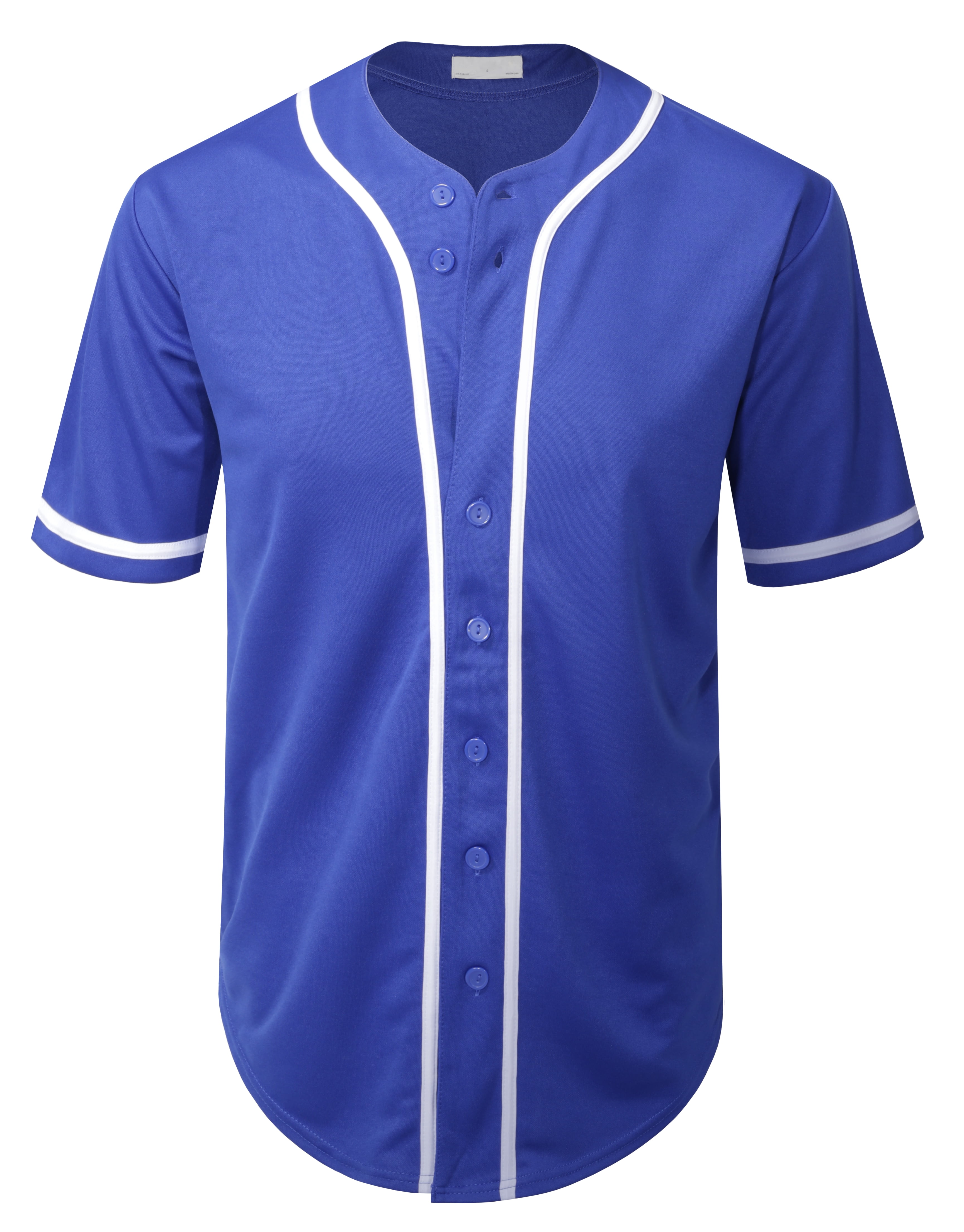 Blue baseball jersey deals