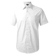 white short sleeve dress shirt walmart George Men's Short Sleeve Dress Shirt