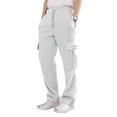 thumbnail image 1 of Allsense x Victorious Men’s Fleece Cargo Joggers with Pockets Warm Winter Sweatpants Plus Sizes, White, 3X-Large, 1 of 1