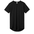 thumbnail image 1 of Allsense Men's Lightweight Color Longline Modern Fit T-Shirt Short Sleeve Black S, 1 of 4