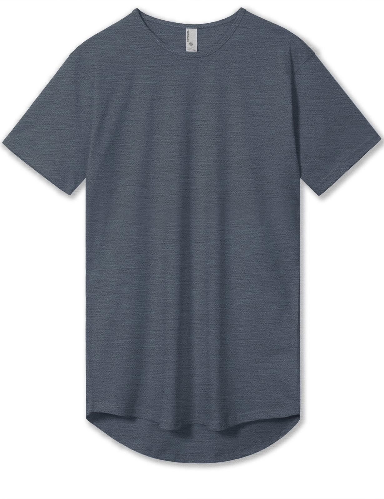 Allsense Men's Lightweight Color Longline Modern Fit TShirt Short