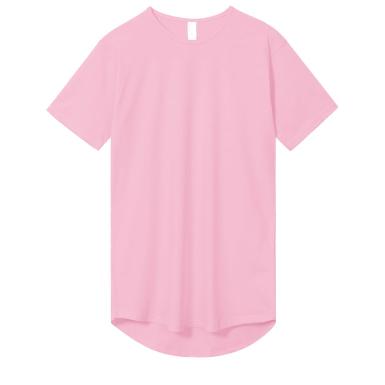 Pink longline cheap t shirt