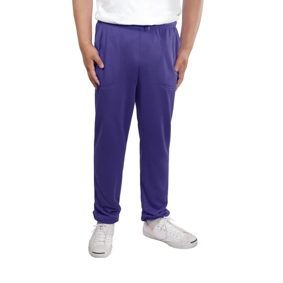 Allsense Men's Lightweight Fleece Essential Sweatpants Purple S