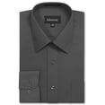 thumbnail image 1 of Allsense Men's Regular-Fit Long-Sleeve Dress Shirt, Charcoal, 4X-Large, 1 of 1