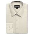 thumbnail image 1 of Allsense Men's Regular-Fit Long-Sleeve Dress Shirt, Ivory, Medium, 1 of 1