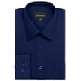 thumbnail image 1 of Allsense Men's Regular-Fit Long-Sleeve Dress Shirt, Navy Blue, Small, 1 of 1