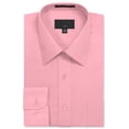 thumbnail image 1 of Allsense Men's Regular-Fit Long-Sleeve Dress Shirt, Pink, Medium, 1 of 2