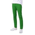 thumbnail image 1 of Allsense x Victorious Men's Casual Skinny Fit Twill Jeans, Kelly Green, 38" Waist x 32" Length, 1 of 1