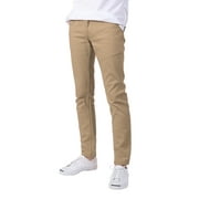 Allsense Men's Modern Skinny Fit Color Jeans Casual Khaki