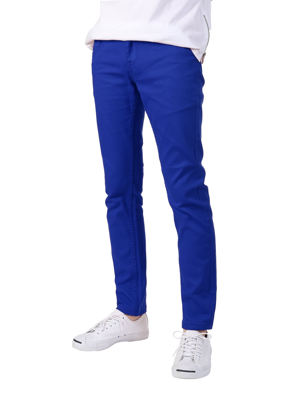 Allsense Men's Modern Skinny Fit Color Jeans Casual Neongreen