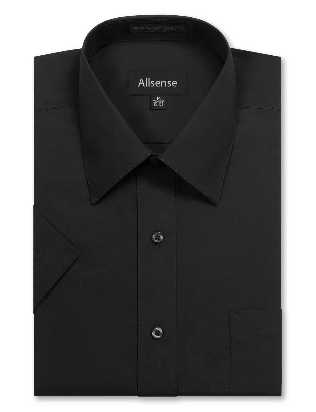 Allsense Men's Regular Fit ShortSleeve Dress Shirts