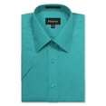 thumbnail image 1 of Allsense Men’s Regular-Fit Short-Sleeve Dress Shirt, Turquoise, 4X-Large, 1 of 1